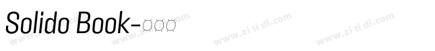 Solido Book字体转换 Solido Book字体转换